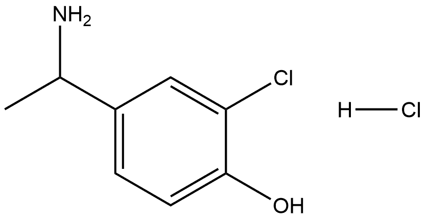 4-(1-aminoethyl)-2-chlorophenol hydrochloride Structure
