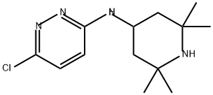 3-Pyridazinamine, 6-chloro-N-(2,2,6,6-tetramethyl-4-piperidinyl)- Structure