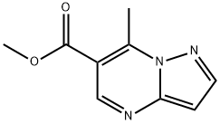 Pyrazolo[1,5-a]pyrimidine-6-carboxylic acid, 7-methyl-, methyl ester Structure