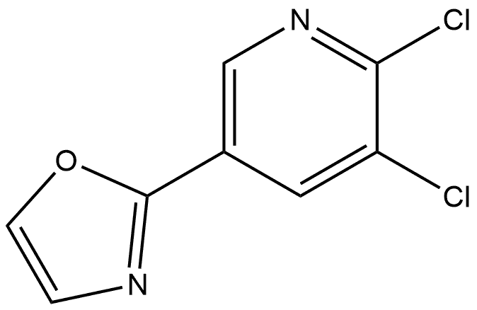 2-(5,6-Dichloropyridin-3-yl)oxazole Structure