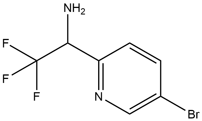 2-Pyridinemethanamine, 5-bromo-α-(trifluoromethyl)- Structure