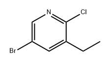 Pyridine, 5-bromo-2-chloro-3-ethyl- Structure