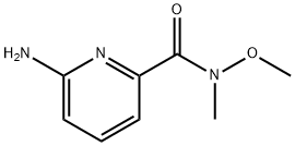 2-Pyridinecarboxamide, 6-amino-N-methoxy-N-methyl- Structure