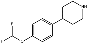 Piperidine, 4-[4-(difluoromethoxy)phenyl]- Structure