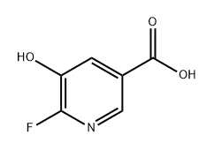 3-Pyridinecarboxylic acid, 6-fluoro-5-hydroxy- 구조식 이미지