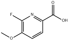 2-Pyridinecarboxylic acid, 6-fluoro-5-methoxy- Structure