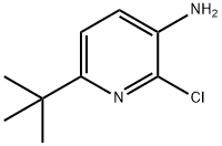 3-Pyridinamine, 2-chloro-6-(1,1-dimethylethyl)- Structure