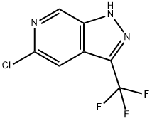 1H-Pyrazolo[3,4-c]pyridine, 5-chloro-3-(trifluoromethyl)- 구조식 이미지