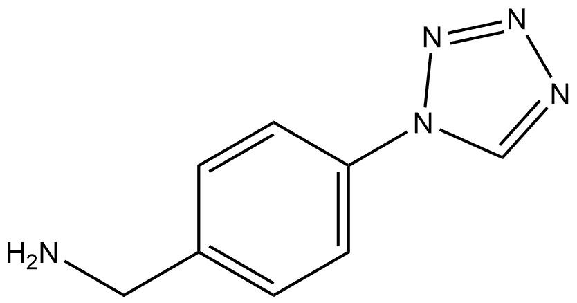 4-(1H-Tetrazol-1-yl)benzenemethanamine Structure