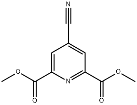 2,6-Pyridinedicarboxylic acid, 4-cyano-, 2,6-dimethyl ester Structure