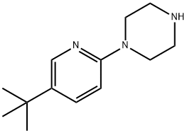 Piperazine, 1-[5-(1,1-dimethylethyl)-2-pyridinyl]- Structure