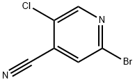 2-Bromo-5-chloroisonicotinonitrile 구조식 이미지
