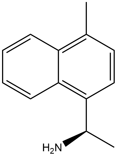 1-Naphthalenemethanamine, α,4-dimethyl-, (αR)- Structure