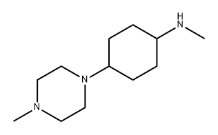 Cyclohexanamine, N-methyl-4-(4-methyl-1-piperazinyl)- Structure