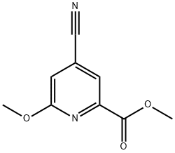 2-Pyridinecarboxylic acid, 4-cyano-6-methoxy-, methyl ester Structure