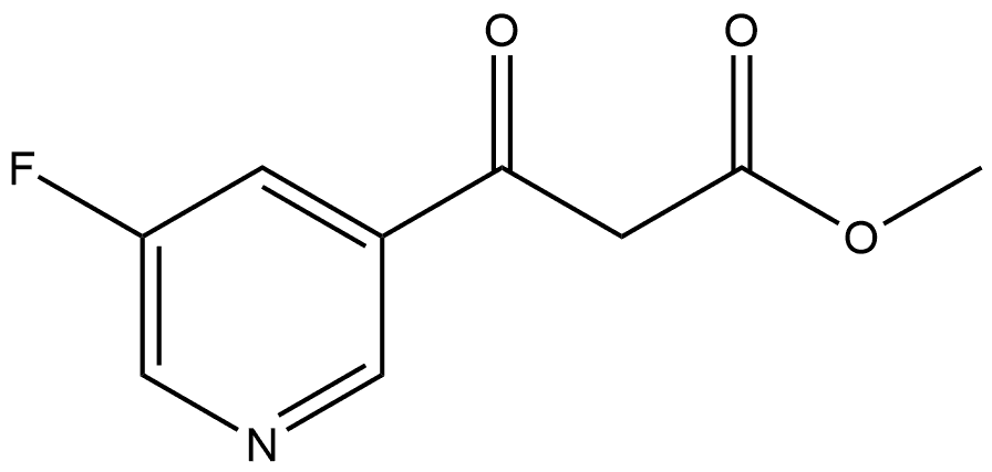 3-Pyridinepropanoic acid, 5-fluoro-β-oxo-, methyl ester Structure