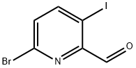 2-Pyridinecarboxaldehyde, 6-bromo-3-iodo- Structure