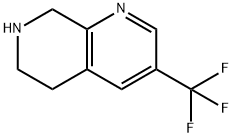 3-(trifluoromethyl)-5,6,7,8-tetrahydro-1,7-naphthyr
idine Structure