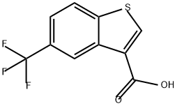 5-(trifluoromethyl)-1-benzothiophene-3-carboxylic
acid Structure