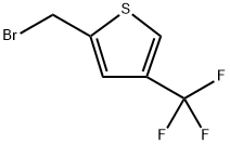 Thiophene, 2-(bromomethyl)-4-(trifluoromethyl)- Structure