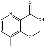 2-Pyridinecarboxylic acid, 4-fluoro-3-methoxy- 구조식 이미지