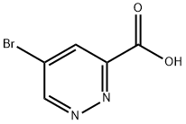 3-Pyridazinecarboxylic acid, 5-bromo- Structure