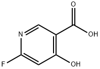 3-Pyridinecarboxylic acid, 6-fluoro-4-hydroxy- 구조식 이미지