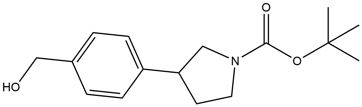 4-(1-Boc-3-pyrrolidinyl)phenyl]methanol Structure