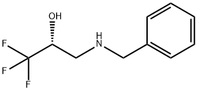 2-Propanol, 1,1,1-trifluoro-3-[(phenylmethyl)amino]-, (2R)- Structure