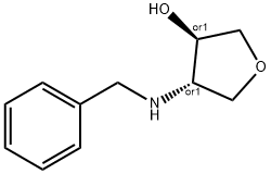 (3R,4S)-4-(benzylamino)tetrahydrofuran-3-ol Structure