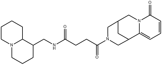 N-((octahydro-1H-quinolizin-1-yl)methyl)-4-oxo-4-(8-oxo-5,6-dihydro-1H-1,5-methanopyrido[1,2-a][1,5]diazocin-3(2H,4H,8H)-yl)butanamide Structure