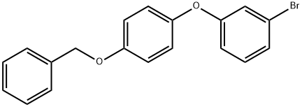 Benzene, 1-(3-bromophenoxy)-4-(phenylmethoxy)- Structure