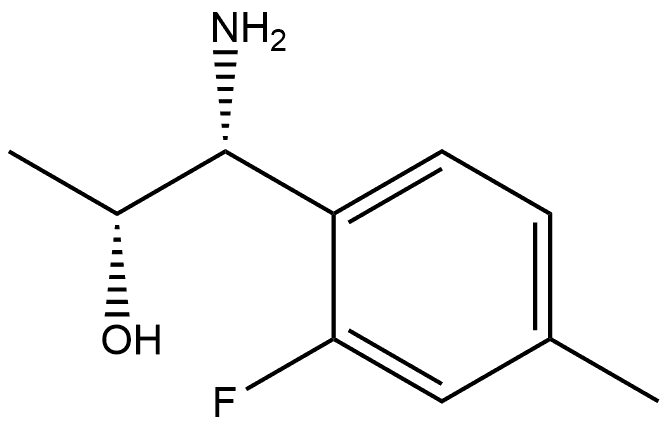 (1R,2R)-1-AMINO-1-(2-FLUORO-4-METHYLPHENYL)PROPAN-2-OL Structure