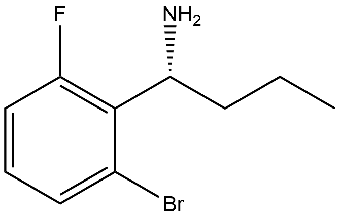 (1R)-1-(2-BROMO-6-FLUOROPHENYL)BUTYLAMINE Structure