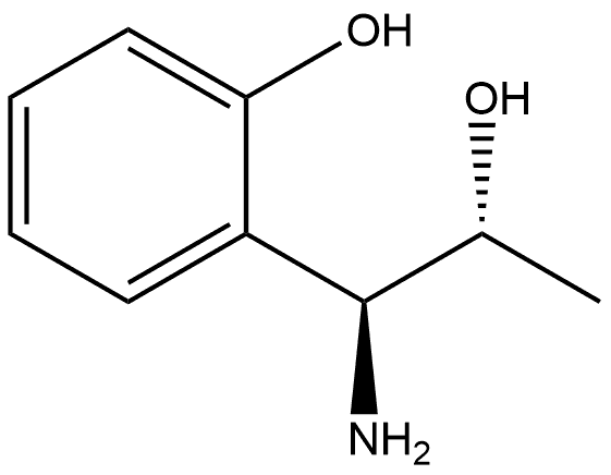 (1S,2R)-1-AMINO-1-(2-HYDROXYPHENYL)PROPAN-2-OL 구조식 이미지