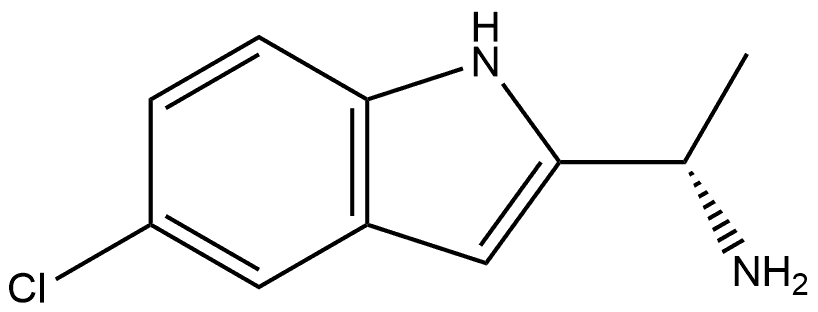 1H-Indole-2-methanamine, 5-chloro-α-methyl-, (αS)- Structure