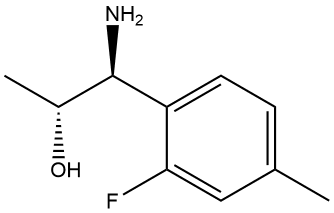 (1S,2R)-1-AMINO-1-(2-FLUORO-4-METHYLPHENYL)PROPAN-2-OL Structure