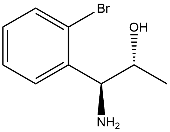 (1S,2R)-1-AMINO-1-(2-BROMOPHENYL)PROPAN-2-OL Structure