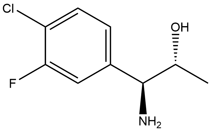 (1S,2R)-1-AMINO-1-(4-CHLORO-3-FLUOROPHENYL)PROPAN-2-OL Structure