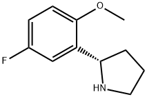 (S)-2-(5-fluoro-2-methoxyphenyl)pyrrolidine 구조식 이미지