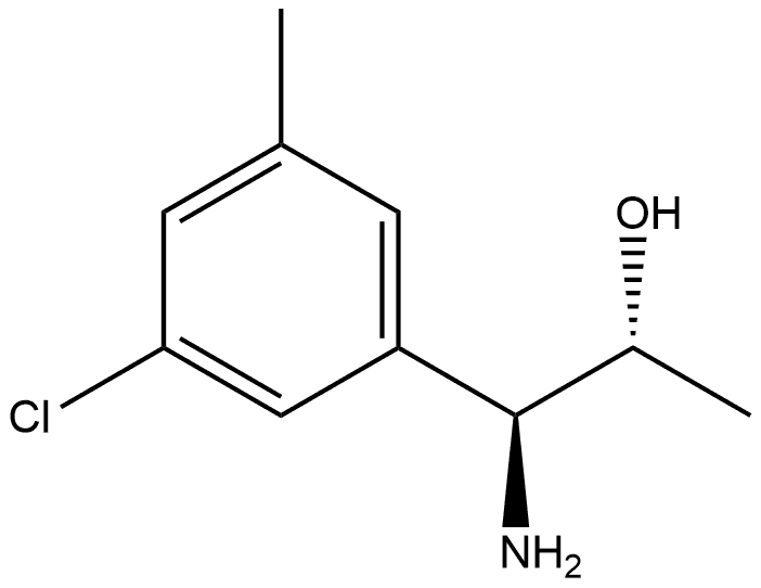 (1S,2R)-1-AMINO-1-(3-CHLORO-5-METHYLPHENYL)PROPAN-2-OL Structure