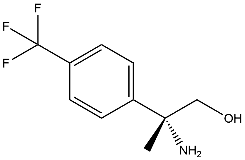 (2R)-2-AMINO-2-[4-(TRIFLUOROMETHYL)PHENYL]PROPAN-1-OL Structure