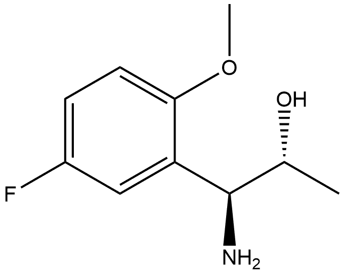 (1S,2R)-1-AMINO-1-(5-FLUORO-2-METHOXYPHENYL)PROPAN-2-OL Structure