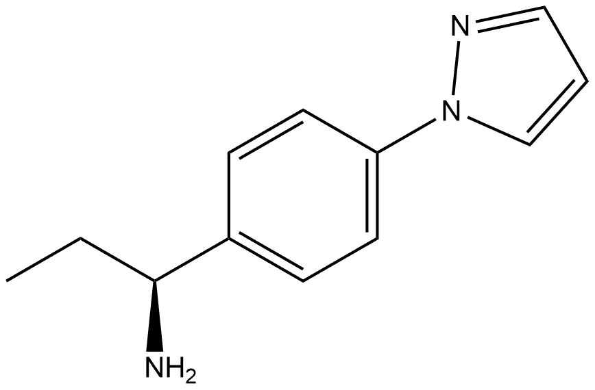 (S)-1-(4-(1H-pyrazol-1-yl)phenyl)propan-1-amine Structure