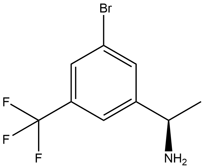 (R)-1-(3-bromo-5-(trifluoromethyl)phenyl)ethanamine Structure