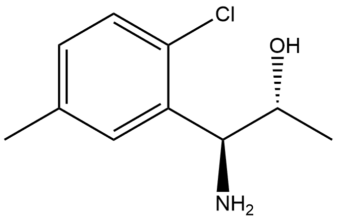 (1S,2R)-1-AMINO-1-(2-CHLORO-5-METHYLPHENYL)PROPAN-2-OL Structure