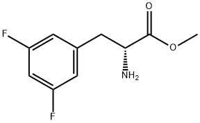 D-Phenylalanine, 3,5-difluoro-, methyl ester Structure