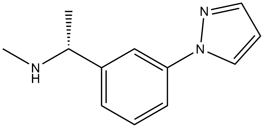 (R)-1-(3-(1H-pyrazol-1-yl)phenyl)-N-methylethan-1-amine Structure