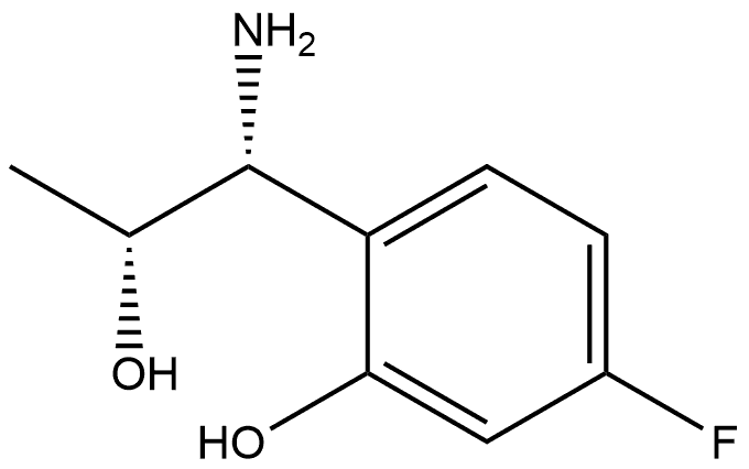 2-((1R,2R)-1-AMINO-2-HYDROXYPROPYL)-5-FLUOROPHENOL Structure