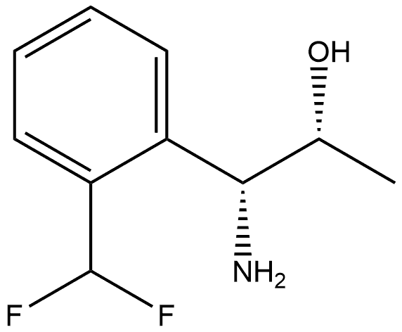 (1R,2R)-1-AMINO-1-[2-(DIFLUOROMETHYL)PHENYL]PROPAN-2-OL Structure